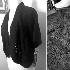 NWT Black Knit Shrug by Peter Nygard.
